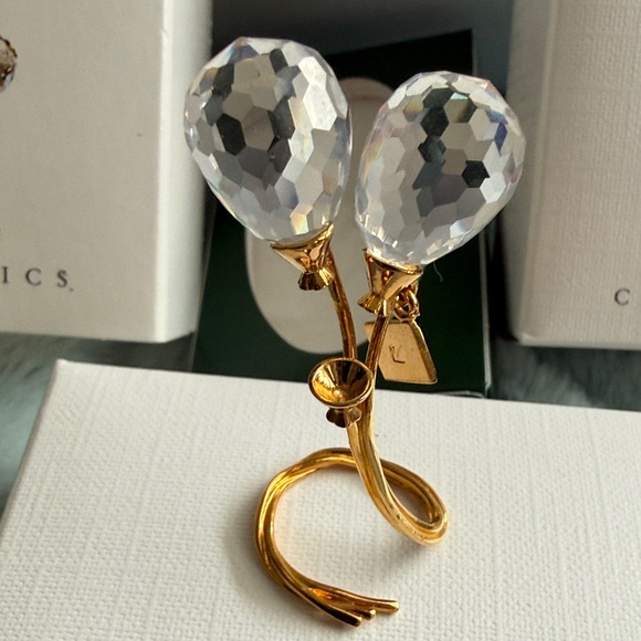 Swarovski Gold and Silver Crystal Balloons figurine - Picture 2 of 4